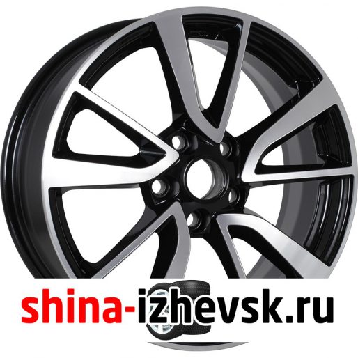 Колесный диск КиК Серия Реплика КС699 (ZV 17 Camry) 7xR17 5×114.3 ET45 DIA60.1 черный глянцевый с полированными элементами лицевой поверхности в Ижевске